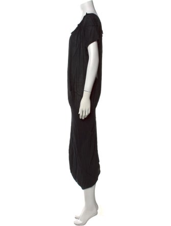 McQ Alexander McQueen Scoop Neck Midi Length Dress