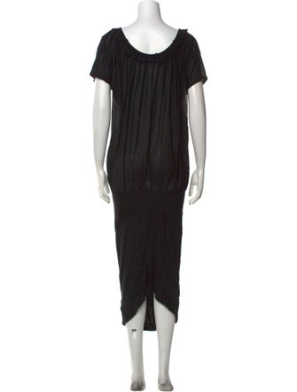 McQ Alexander McQueen Scoop Neck Midi Length Dress