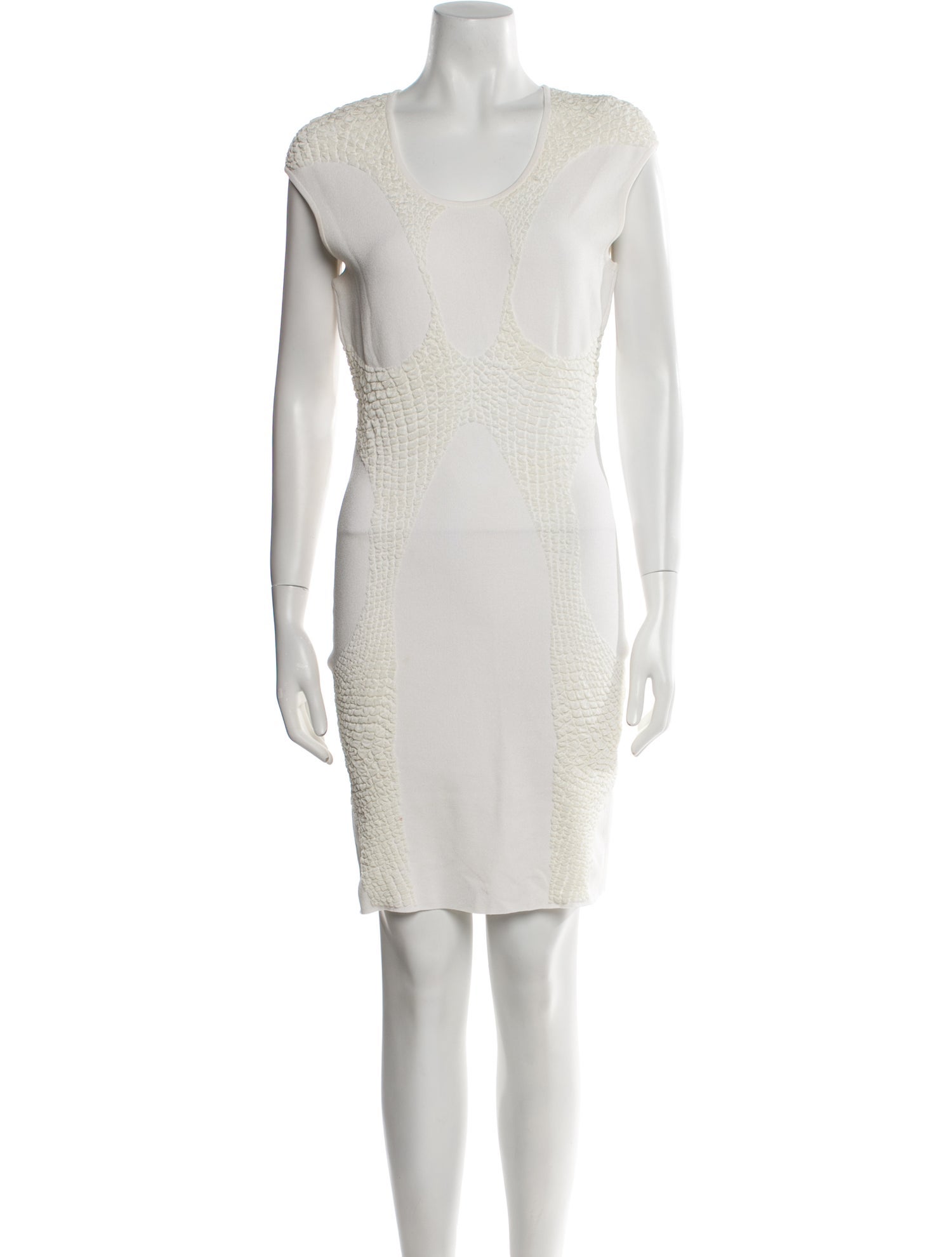 Alexander McQueen Scoop Neck Mini Dress