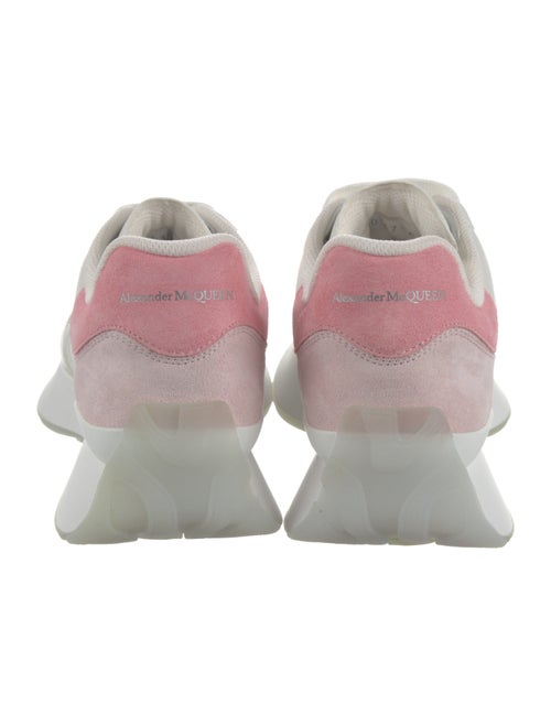 Alexander McQueen Leather Colorblock Pattern Chunky Sneakers