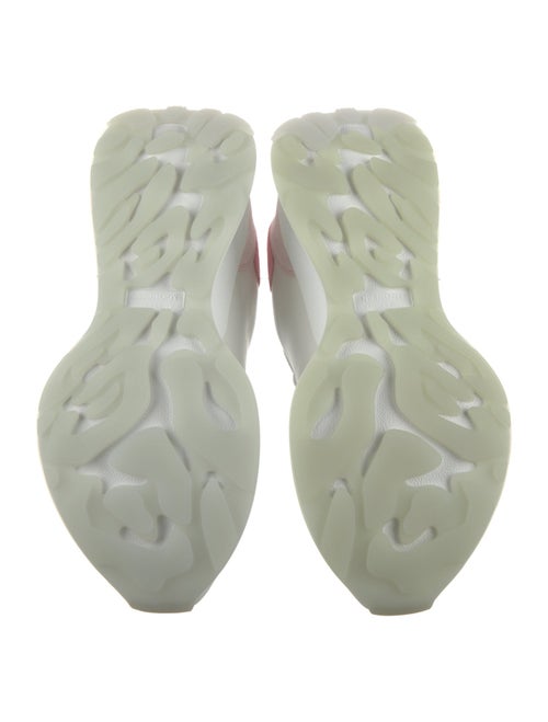 Alexander McQueen Leather Colorblock Pattern Chunky Sneakers