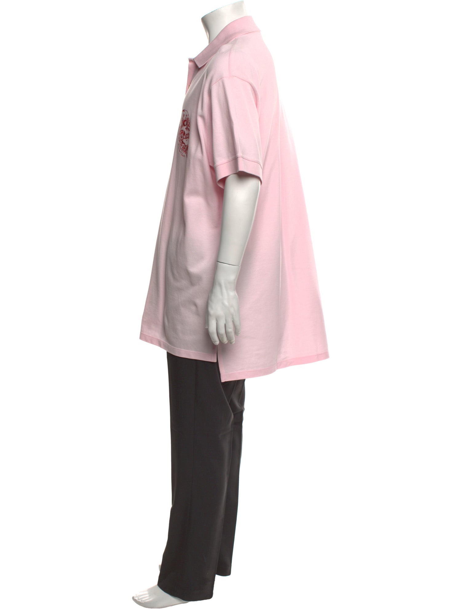 Alexander McQueen Crew Neck Short Sleeve Polo Shirt