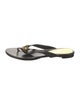 Alexander McQueen Skull Leather Flip Flops