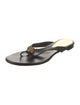 Alexander McQueen Skull Leather Flip Flops