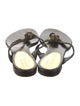 Alexander McQueen Skull Leather Flip Flops