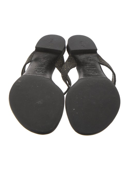 Alexander McQueen Skull Leather Flip Flops