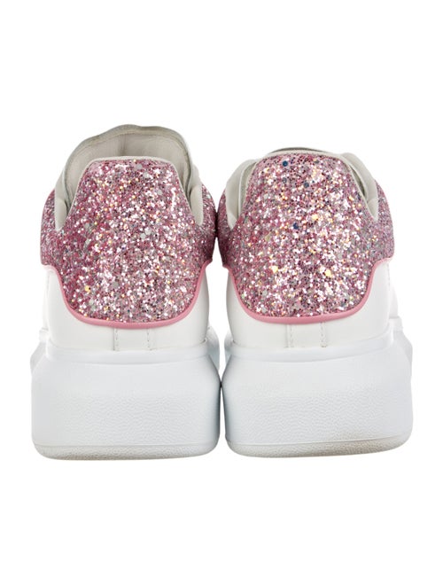 Alexander McQueen Leather Colorblock Pattern Sneakers