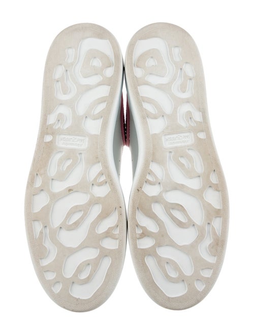 Alexander McQueen Leather Colorblock Pattern Sneakers
