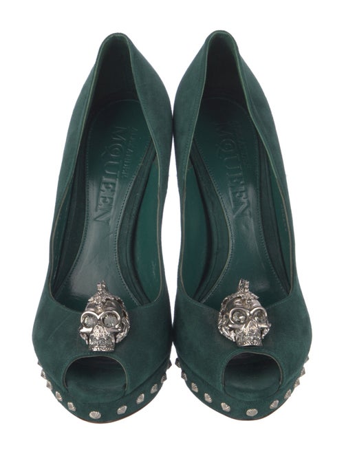 Alexander McQueen Skull Suede Pumps