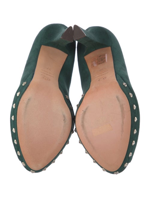 Alexander McQueen Skull Suede Pumps