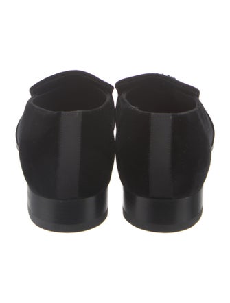 Alexander McQueen Skull Velvet Loafers