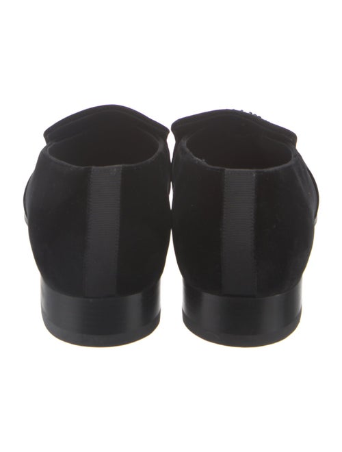 Alexander McQueen Skull Velvet Loafers