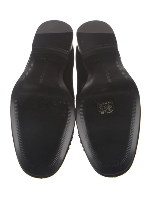 Alexander McQueen Skull Velvet Loafers