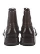 Alexander McQueen Leather Lace-Up Boots