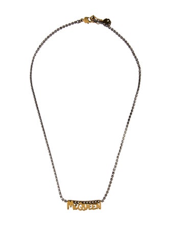 Alexander McQueen Graffiti Pendant Necklace