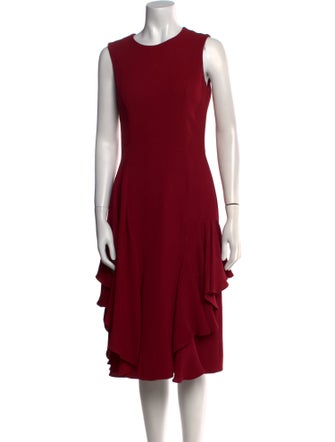 Alexander McQueen Silk Midi Length Dress
