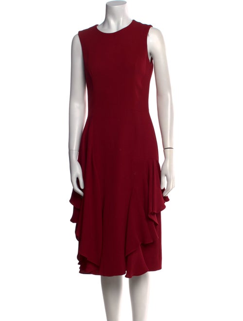 Alexander McQueen Silk Midi Length Dress