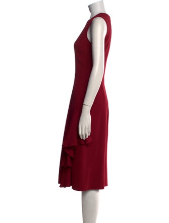Alexander McQueen Silk Midi Length Dress