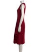Alexander McQueen Silk Midi Length Dress