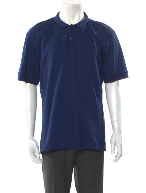 Alexander McQueen V-Neck Short Sleeve Polo Shirt