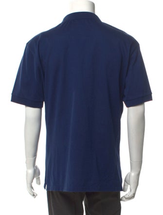 Alexander McQueen V-Neck Short Sleeve Polo Shirt