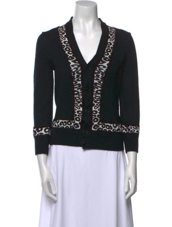 Alexander McQueen Wool Graphic Print Sweater