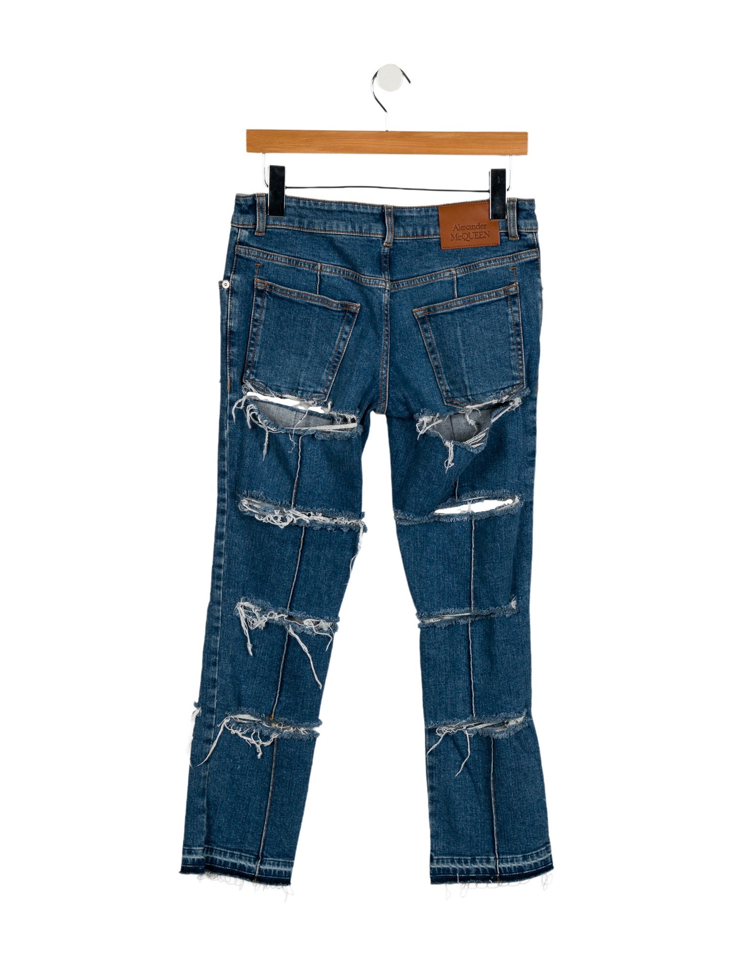 Alexander McQueen Mid-Rise Straight Leg Jeans