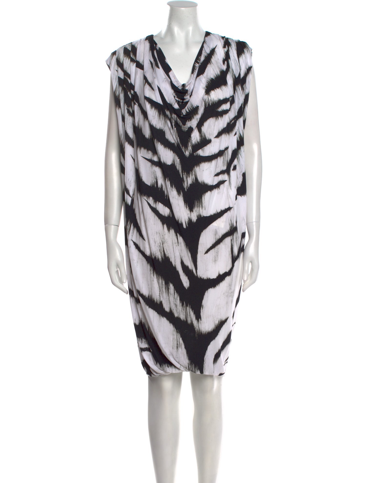 Alexander McQueen Animal Print Knee-Length Dress