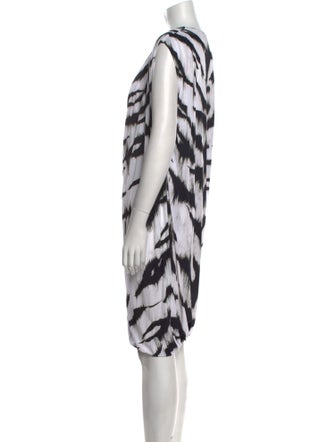 Alexander McQueen Animal Print Knee-Length Dress