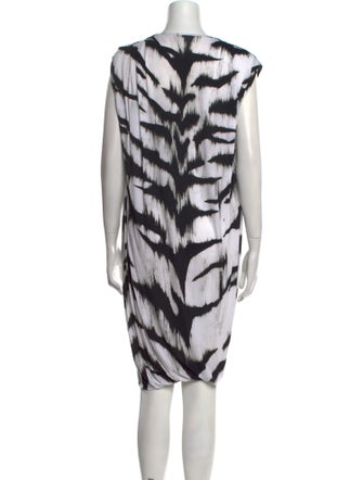 Alexander McQueen Animal Print Knee-Length Dress