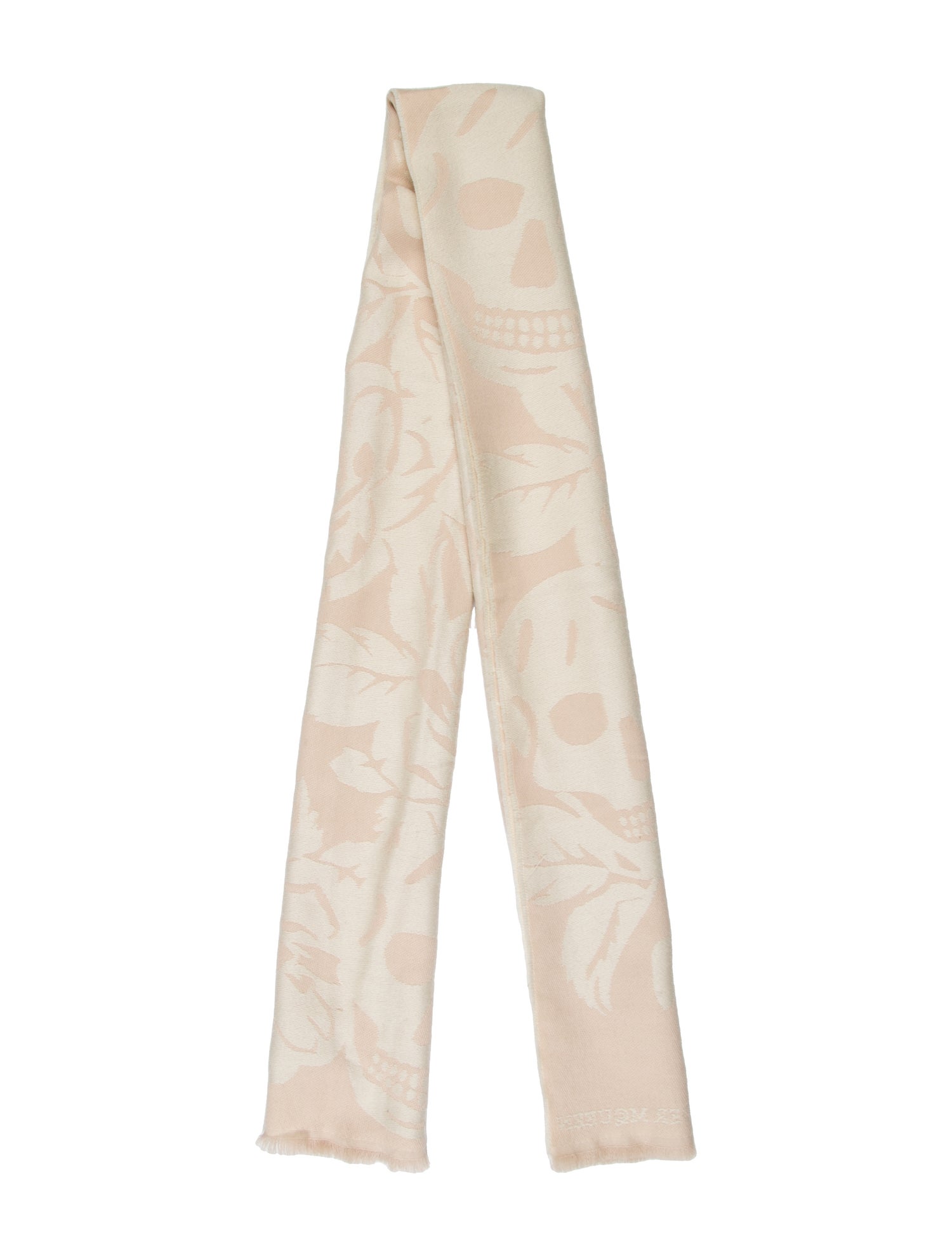 Alexander McQueen Wool Skull Scarf
