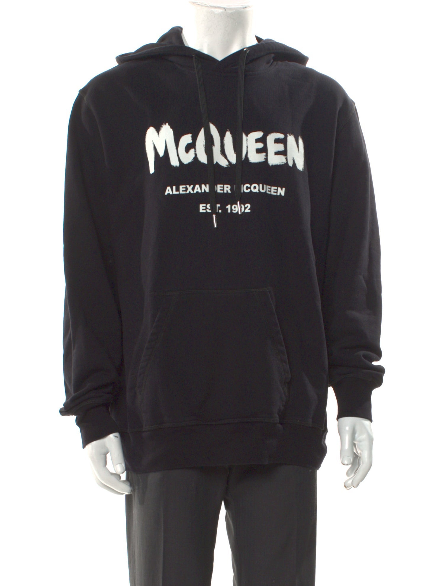 Alexander McQueen Graphic Print Crew Neck Hoodie