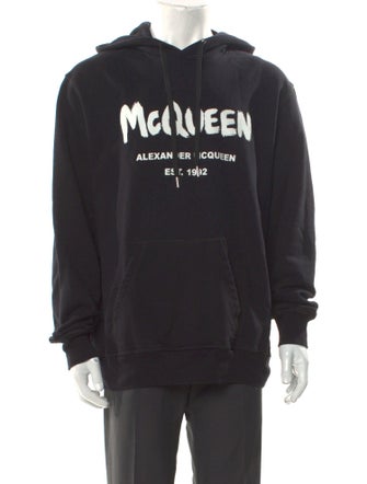 Alexander McQueen Graphic Print Crew Neck Hoodie