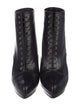 Alexander McQueen Leather Lace-Up Boots