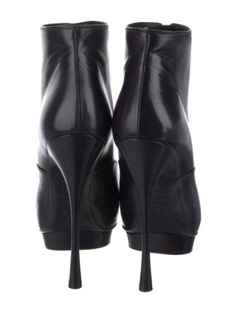 Alexander McQueen Leather Lace-Up Boots