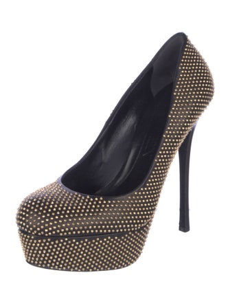 Alexander McQueen Leather Studded Accents Pumps