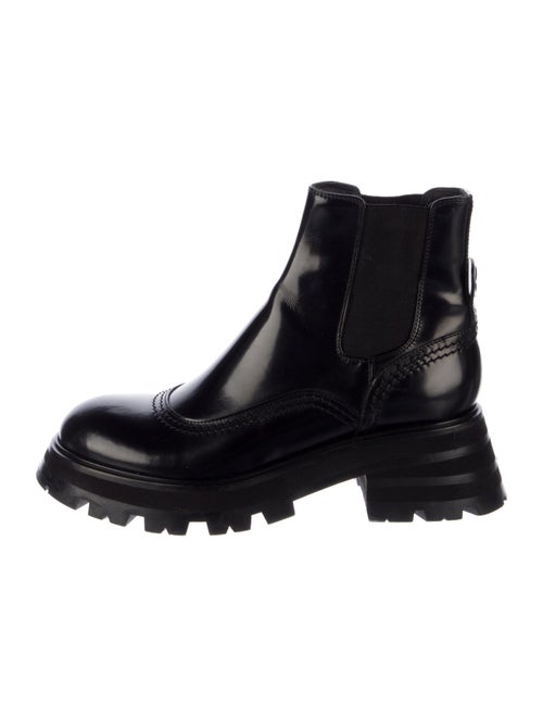 Alexander McQueen Patent Leather Chelsea Boots