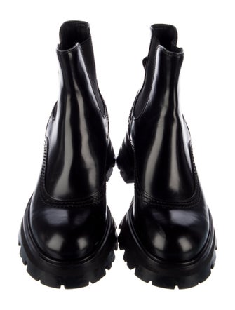 Alexander McQueen Patent Leather Chelsea Boots