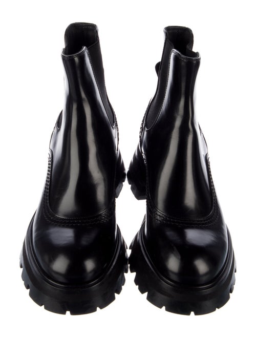 Alexander McQueen Patent Leather Chelsea Boots