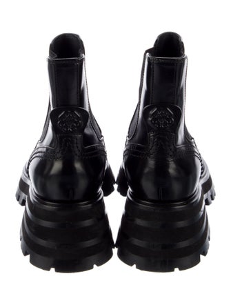 Alexander McQueen Patent Leather Chelsea Boots