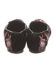 Alexander McQueen Velvet Floral Print Loafers