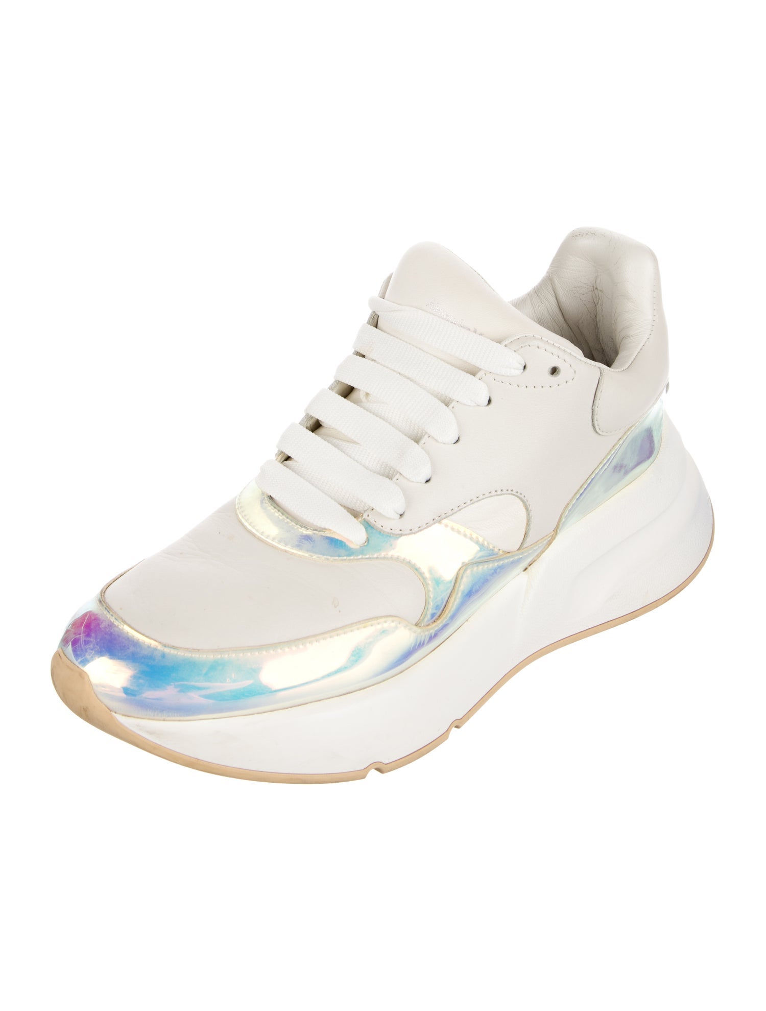 Alexander McQueen Leather Printed Sneakers