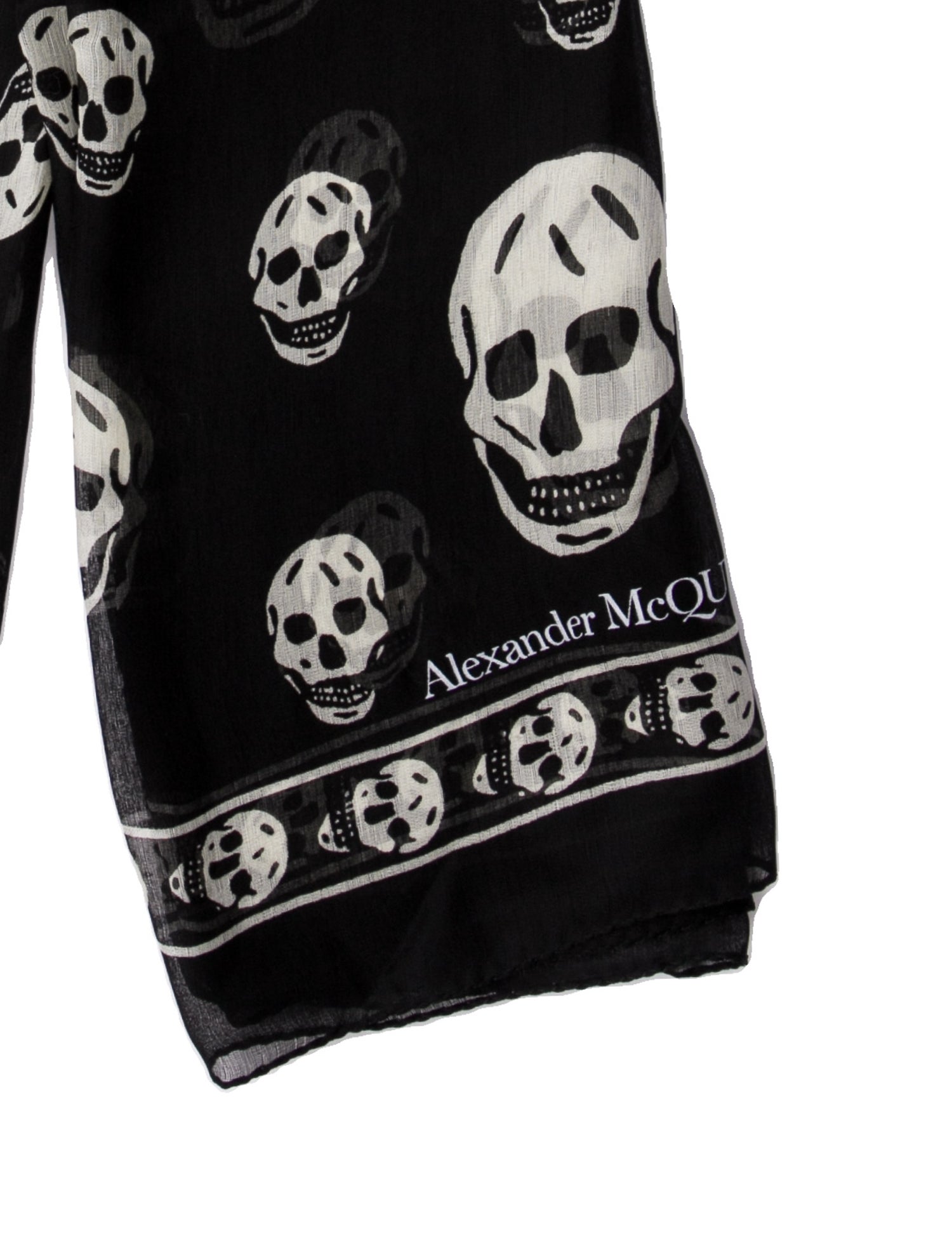 Alexander McQueen Silk Skull Scarf w/ Tags