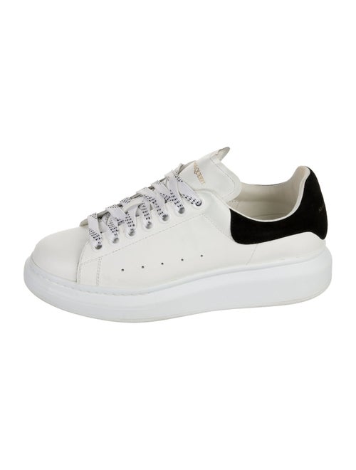 Alexander McQueen Leather Colorblock Pattern Sneakers