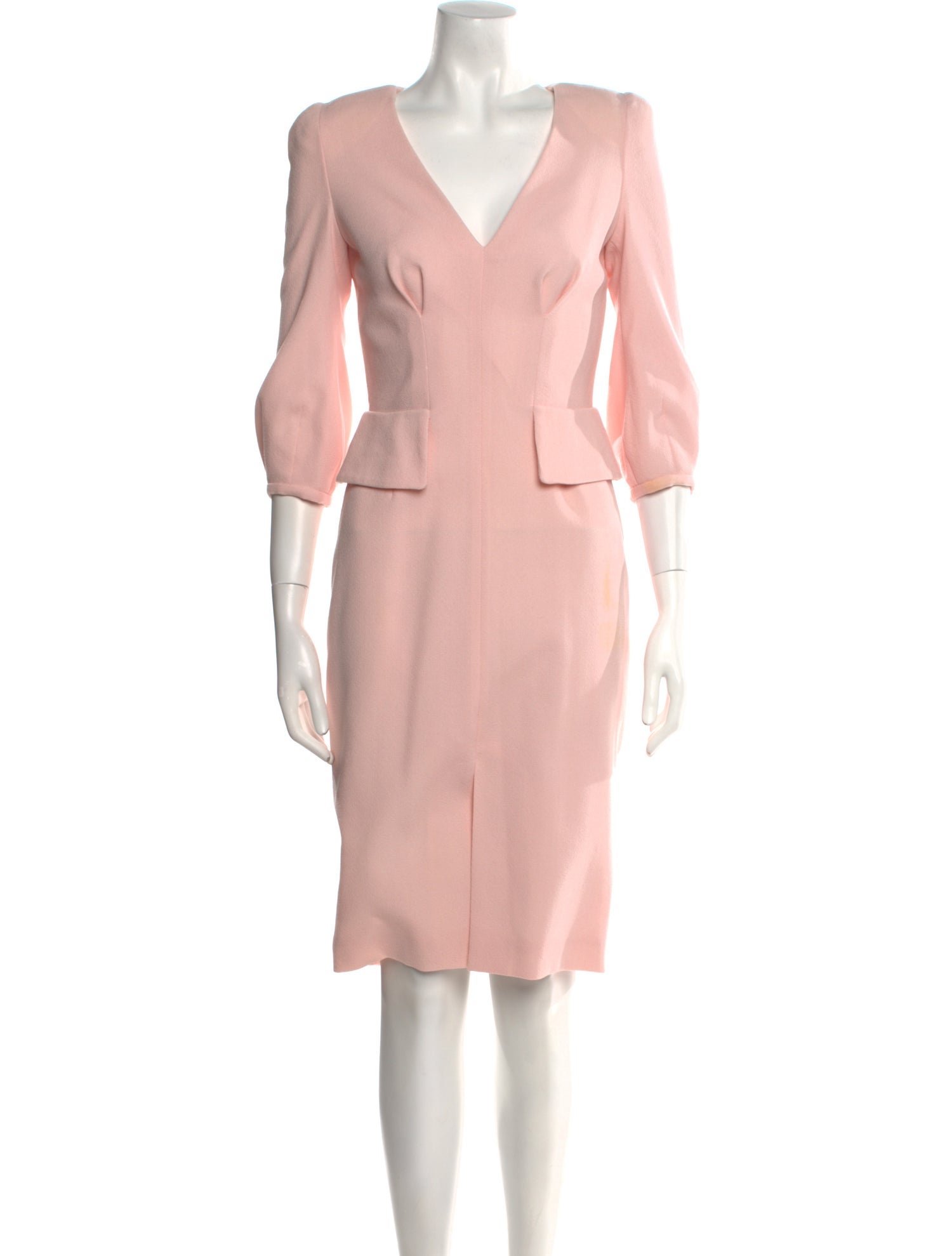 Alexander McQueen Wool Knee-Length Dress