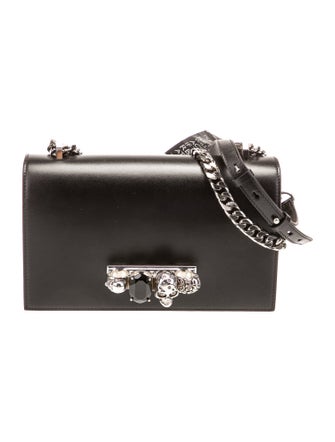 Alexander McQueen Skull Leather Knuckle Ring Bag