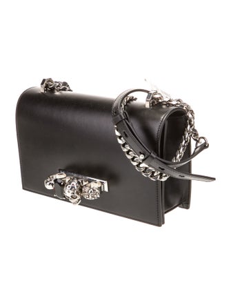 Alexander McQueen Skull Leather Knuckle Ring Bag