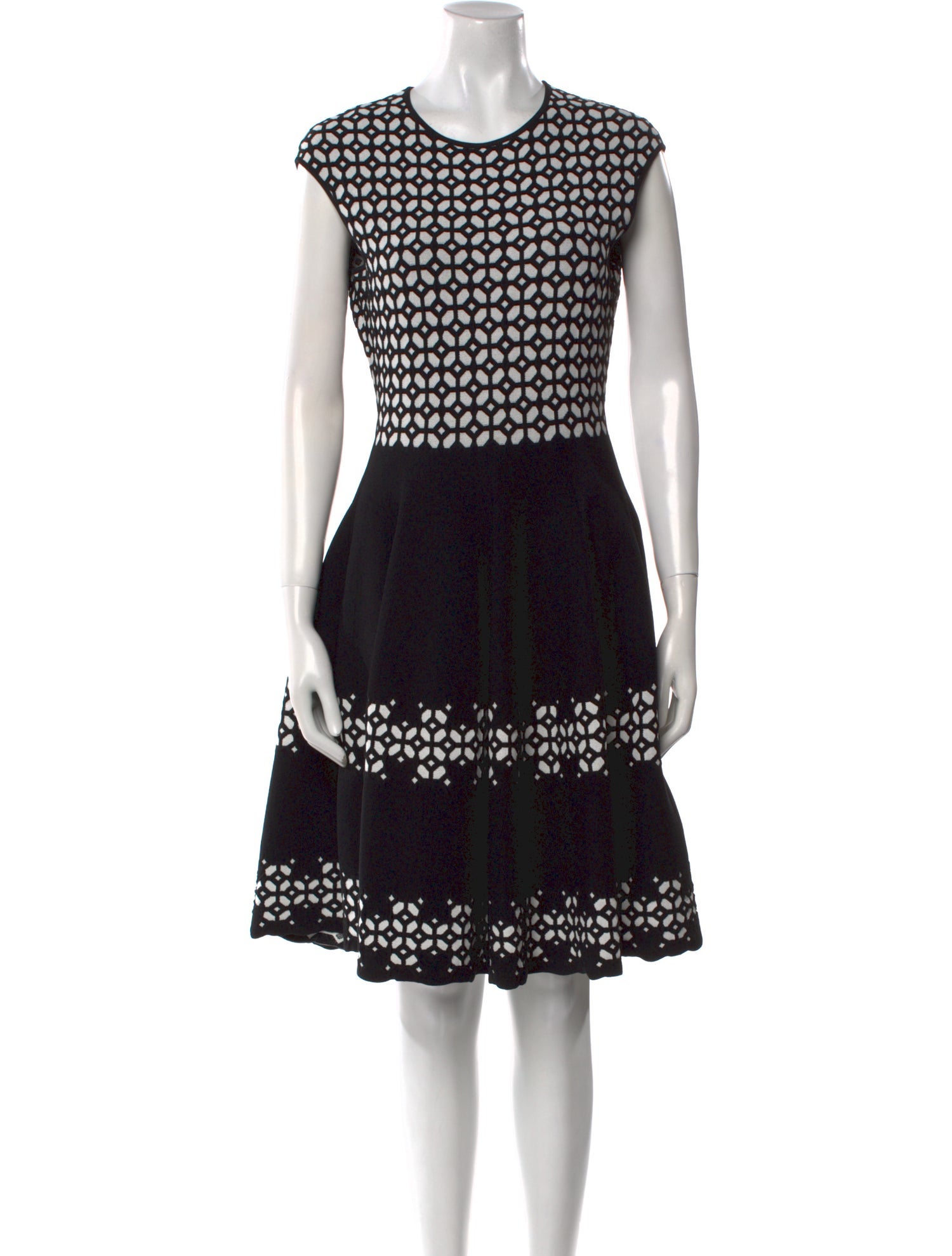 Alexander McQueen Lace Pattern Knee-Length Dress