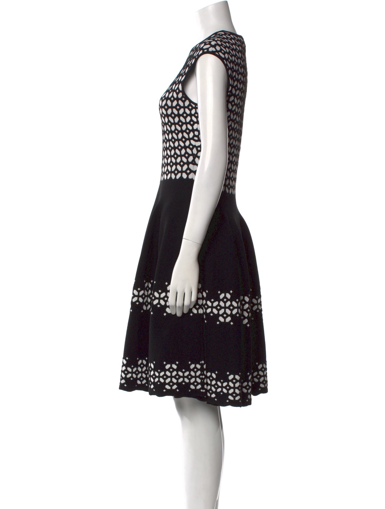 Alexander McQueen Lace Pattern Knee-Length Dress