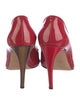 Alexander McQueen Patent Leather Grosgrain Trim Pumps